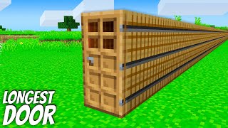 I found a LONGEST DOOR in Minecraft  Whats INSIDE the CURSED DOOR [upl. by Roseanna188]