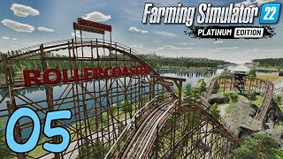 FARMING SIMULATOR 22 PLATINUM 05  Premières Planches au Rollercoaster 🎢 [upl. by Candide]