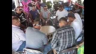 Lakota Ogalala Sioux drum and singing circle [upl. by Nova]