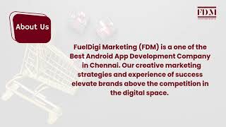 Android App Development Company in Chennai  FuelDigi Marketing Pvt Ltd [upl. by Kcireddor947]