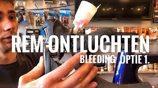 REM ONTLUCHTEN Shimano hydraulisch optie 1 bleeding  Fiets Tutorial 8 [upl. by Dixon]