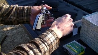 Shooting Ruger New Vaquero 357 Mag Polished Stainless Single Action Revolver [upl. by Merci]