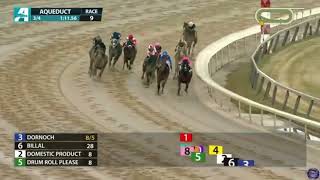 Dornoch Wins The Remsen Stakes  Derby Prep  Aqueduct Race Track  12223 [upl. by Lyrad]