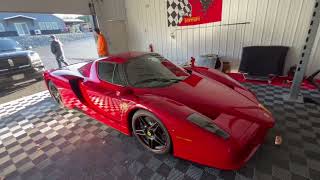 Ferrari Enzo Straight Piped Exhaust Cold Start And Rev Sound [upl. by Evaleen]