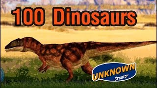 100 Dinosaurs  Size Comparison [upl. by Siraved]