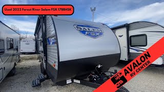 USED 2022 Forest River Salem FSX 178BHSK Travel Trailer Walk Through [upl. by Breana]