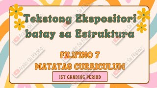 ANO ANG TEKSTONG EKSPOSITORI HULWARAN NG TEKSTONG EKSPOSITORI URI NG DEFINISYONARALIN SA FILIPINO [upl. by Alyak568]