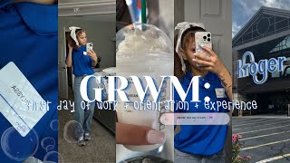 GRWM First Day of Work  Orientation  Experience [upl. by Anabahs]