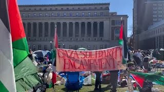 Classes at Columbia University will remain hybrid due to protests [upl. by Acinyt763]