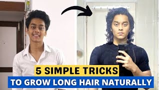 HOW TO GROW HAIR FASTER  5 TIPS FOR MENS HAIR CARE  LONG HAIR TIPS AND HAIRSTYLES FOR MEN [upl. by Saw]