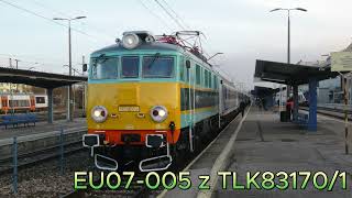 EU07005 z pociągiem TLK 831701 Ustronie [upl. by Enenej]