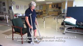 How to use Crutches  Partial Weightbearing [upl. by Gass523]