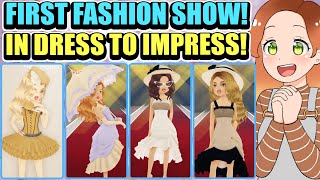 PLAYING DRESS TO IMPRESS FOR THE FIRST TIME Rococo Fashion Show Roblox Dress To Impress [upl. by Kore]