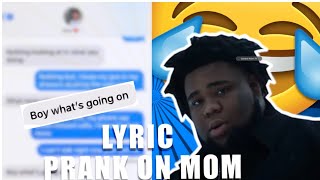 ROD WAVE “TOMBSTONE” LYRIC PRANK ON MOM [upl. by Ecydnak]