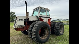 Case 2470 4wd Tractor 4032 Actual Hours 18434 Tires 2 Remotes [upl. by Polish]