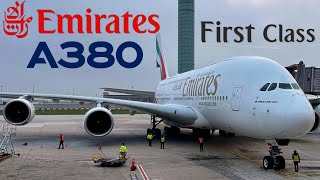 FIRST CLASS  Emirates Airbus A380  🇫🇷 Paris  Dubai 🇦🇪 Upper Deck FULL FLIGHT REPORT [upl. by Ancilin]