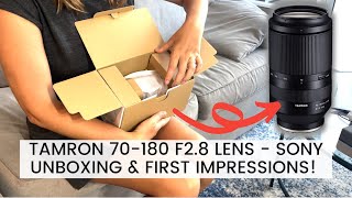 TAMRON 70180 F28 LENS FOR SONY UNBOXING amp FIRST IMPRESSIONS Plus photo samples amp my experience [upl. by Zora]