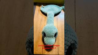 Water Dragon progress part 2 crochet amigurumi shortsvideo dragon [upl. by Marriott79]