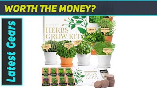 HOME GROWN Deluxe Herb Garden Kit Best Indoor Herb Garden for Flavorful Cooking [upl. by Kipp720]