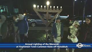 2023 Menorah Lighting at the Hopkinton Town Common [upl. by Reyam]