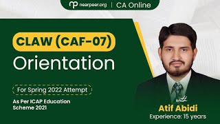 Company Law CAF 07 ICAP Education Scheme 2021  Live Orientation by Sir Atif Abidi [upl. by Aisad60]