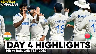 India vs Bangladesh  IND vs BAN 2nd Test Day 5 Highlights 2024  IND vs BAN 2nd Test Highlights [upl. by Acisse]