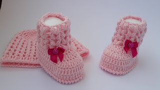 BOTAS DE BebéConjunto para niña de 3 a 6 meses12 [upl. by Nagad]