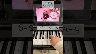 APT  ROSÉ amp Bruno Mars piano tutorial easy piano pianotutorial shorts atp rosé brunomars [upl. by Moclam]