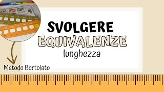 Equivalenze  Lunghezza con il Metodo Bortolato [upl. by Lyred907]