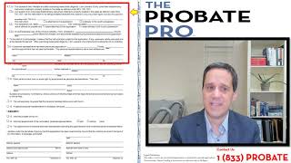 Application for Informal Probate and Appointment of Personal Representative probate application [upl. by Cassius]