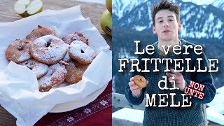 FRITTELLE DI MELE DELIZIOSE E NON UNTE  ricetta facile e veloce  RICETTA per CARNEVALE  Trentino [upl. by Barraza]