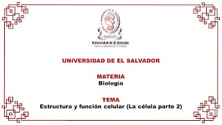 Biología la Célula [upl. by Daus]