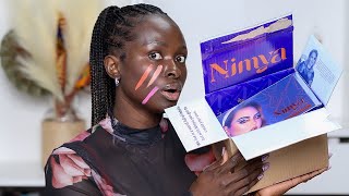 Dark Skin Woman Tries New Nimya By NikkieTutorials Products  OHEMAA [upl. by Lletnohs]