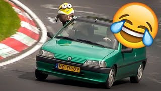 Funniest Moments at the Nürburgring Nordschleife 😂 Weird Cars Crazy amp Funny Moments Compilation [upl. by Hairacaz589]