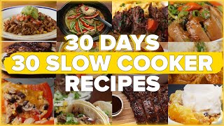 30 Days 30 Slow Cooker Recipes [upl. by Enirhtak]