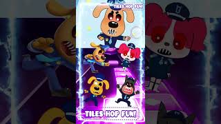 SHERIFF LABRADOR EXE vs SHERIFF PAPILLON vs DOBIE EXE X Coffin Dance Tiles Hop shorts [upl. by Flann]