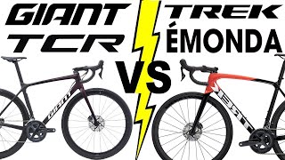 Giant TCR VS Trek EMONDA 2021 Models [upl. by Ap]