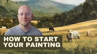 How to Start Your Watercolor Painting Four Steps [upl. by Rogerson]