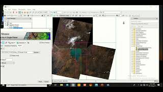 Mosaicking Multiple Landsat images using Seamless mosaicking method in the ENVI 53 soft ware [upl. by Aitat]