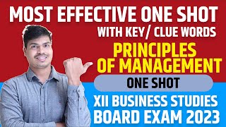 Final Revision Principles of Management  One shot with All Key words 12th Bst Board exam 2023 [upl. by Ambert670]