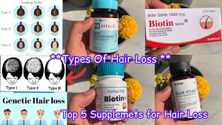 Hair Loss  Best Supplements For Hair Growth And Thickness In India  myupchar biotin [upl. by Reid648]