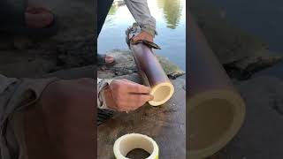 River Stone Cutting with Hand Toka TraditionalCraft Handwork [upl. by Elad569]