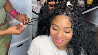 How To Get Your Boho Braids Super FULL  The Sewin Look  Knotless Tutorial [upl. by Ettelegna324]