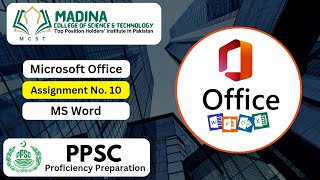 Preparing For Proficiency Test  Ms Office Assignment No 10  Hafiz Usman Idrees [upl. by Ajnos]