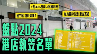 盤點2024港店執笠名單｜尖沙嘴1街33吉舖 2區創新高！解構執10間開16間 為何與市況落差？內地食肆攻港敗走不絕 民生區仍變小深圳？｜Channel C HK [upl. by Burt993]