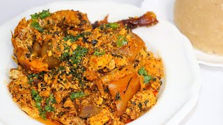 How to cook Egusi soup  Nigerian Party Style Egusi soup  The Joyful Cook [upl. by Ydollem]