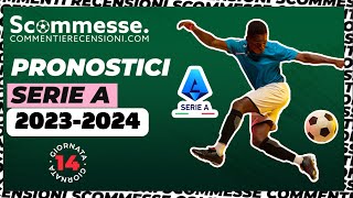 ⚽Pronostici calcio scommesse Serie A 14A giornata 202324🏆 scommesse scommessesportive seriea [upl. by Greenes271]