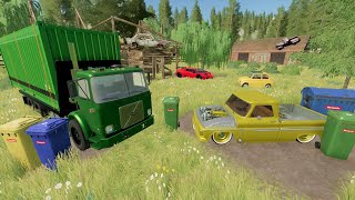 Garbage man finds treasure at abandoned barn  Farming Simulator 22 [upl. by Yazbak]