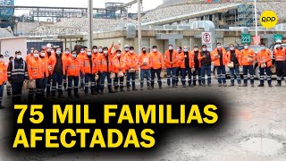 ¡75 mil familias afectadas Las Bambas paraliza sus operaciones ante falta de insumos [upl. by Britni49]