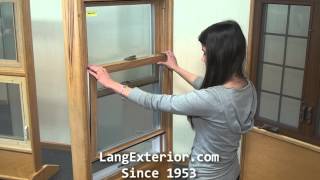 How to Remove a Lang Vinyl Double Hung Sash [upl. by Derinna]